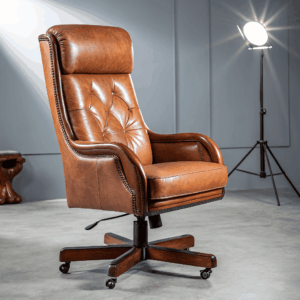 Executive Leather High‑Back Chair
